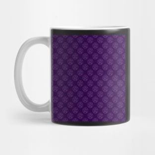 Dark Purple Stone Pentagrams Mug